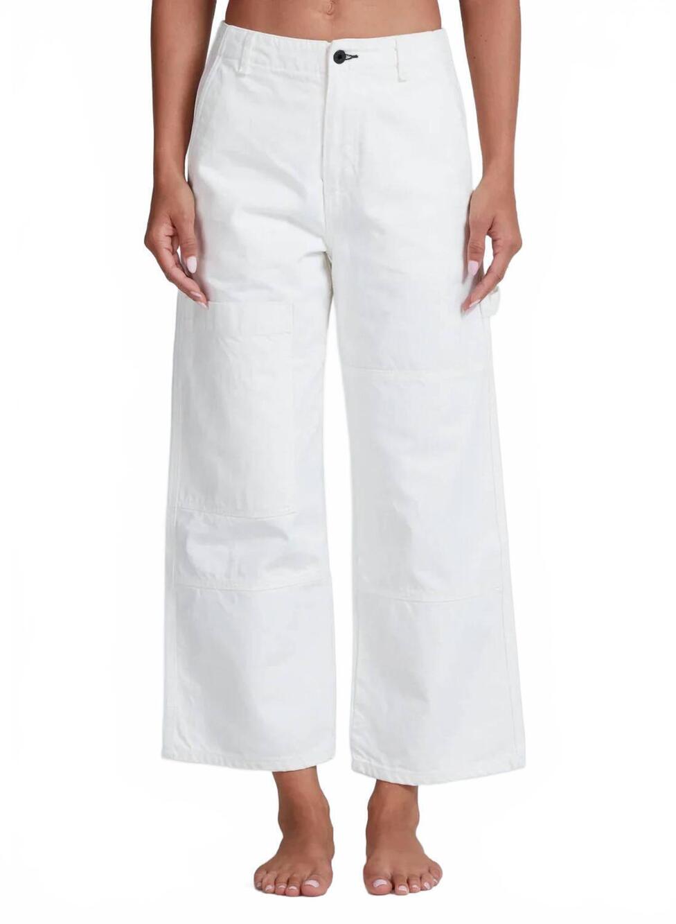 NEW ASKK NY cropped carpenter pants in ivory